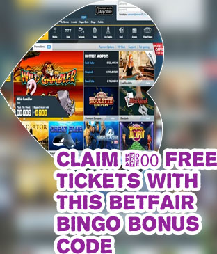 Betfair bingo bonus
