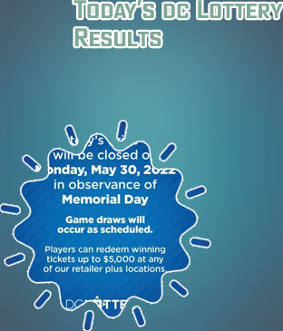 Dc lottery for today